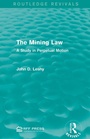 Cover: The Mining Law - Routledge