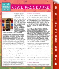 Abbildung von: Civil Procedure (Speedy Study Guides) - Dot EDU