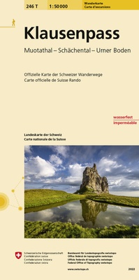 Abbildung von: 246T Klausenpass Wanderkarte - swisstopo