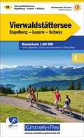 Cover: K&uuml;mmerly+Frey Wanderkarte 11 Vierwaldst&auml;ttersee 1:60.000 - Hallwag K&uuml;mmerly+Frey