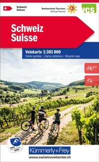 Abbildung von: Kümmerly+Frey Velokarte Schweiz 1:301.000 - Hallwag Kümmerly+Frey