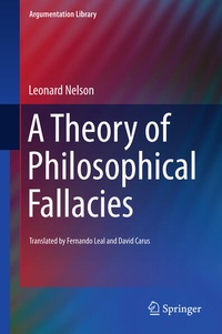 Enlarge image Cover: A Theory of Philosophical Fallacies - Springer