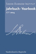 Cover: Jahrbuch des Simon-Dubnow-Instituts / Simon Dubnow Institute Yearbook XIV/2015 - Vandenhoeck & Ruprecht