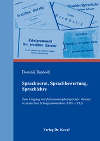 Abbildung von: Sprachnorm, Sprachbewertung, Sprachlehre - Kovac, Dr. Verlag