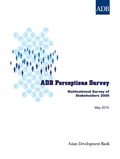 Cover: Adb Perceptions Survey: Multinational Survey of Opinion Leaders 2009 - Asian Development Bank