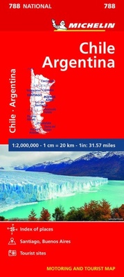 Abbildung von: Chile Argentina - Michelin National Map 788 - Michelin Editions des Voyages