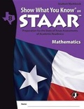 Cover: Swyk on Staar Math Gr 8, Student Workbook - Show What You Know Publishing