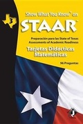 Cover: Swyk on Staar Math Flash Cards Spanish Gr 3 - Show What You Know Publishing