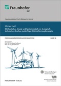 Cover: Methodischer Ansatz und Systemmodell zur &ouml;kologisch-technischen Analyse zuk&uuml;nftiger Elektrofahrzeugkonzepte - Fraunhofer Verlag