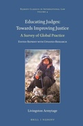 Cover: Educating Judges: Towards Improving Justice - Martinus Nijhoff