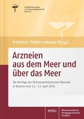 Cover: Arzneien aus dem Meer und &uuml;ber das Meer - Wissenschaftliche Verlagsgesellschaft