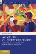 Cover: Balancing Constitutional Rights - Cambridge University Press