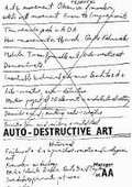 Cover: Auto-Destructive Art - Bedford Press
