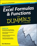 Bild: Excel Formulas and Functions For Dummies - Wiley