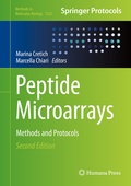 Cover: Peptide Microarrays - Humana