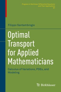 Abbildung von: Optimal Transport for Applied Mathematicians - Birkhäuser