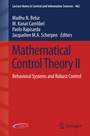 Cover: Mathematical Control Theory II - Springer