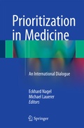Cover: Prioritization in Medicine - Springer