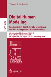 Abbildung von: Digital Human Modeling: Applications in Health, Safety, Ergonomics and Risk Management: Human Modeling - Springer