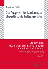 Abbildung von: Der Ausgleich konkurrierender Ehegattenunterhaltsansprüche - Peter Lang Verlag