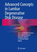 Cover: Advanced Concepts in Lumbar Degenerative Disk Disease - Springer