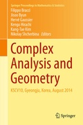 Bild: Complex Analysis and Geometry - Springer