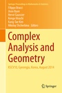 Cover: Complex Analysis and Geometry - Springer