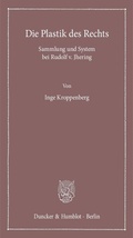 Cover: Die Plastik des Rechts. - Duncker & Humblot