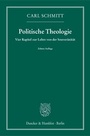 Cover: Politische Theologie. - Duncker & Humblot