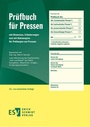 Bild: Pr&uuml;fbuch f&uuml;r Pressen - Erich Schmidt Verlag