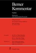 Cover: Berner Kommentar Update Kaufrecht, Art. 184-221 OR, 3. Erg&auml;nzungslieferung - St&auml;mpfli Verlag AG