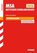 Cover: Mittlerer Schulabschluss Schleswig-Holstein - Mathematik L&ouml;sungen - Stark Verlag GmbH