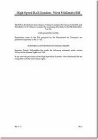 Abbildung von: High Speed Rail (London - West Midlands) Bill - TSO