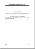Cover: European Union Referendum Bill - TSO