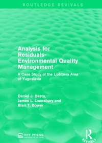 Abbildung von: Analysis for Residuals-Environmental Quality Management - Routledge