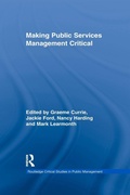 Cover: Making Public Services Management Critical - Routledge
