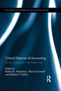 Cover: Critical Histories of Accounting - Routledge