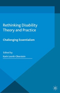 Abbildung von: Rethinking Disability Theory and Practice - Palgrave Macmillan