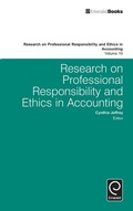 Cover: Research on Professional Responsibility and Ethics in Accounting - Emerald Group Publishing Limited