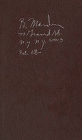Cover: Brice Marden - Notebook Feb. 1968- - Karma