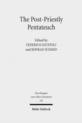 Cover: The Post-Priestly Pentateuch - Mohr Siebeck