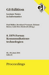 Enlarge image Cover: GI Edition Proceedings Band 243 8. DFN-Forum Kommunikationstechnologien - Köllen