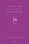 Cover: Research in the Social Scientific Study of Religion, Volume 26 - Brill