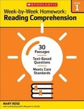 Cover: Week-By-Week Homework: Reading Comprehension Grade 1 - Scholastic Teaching Resources