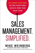 Cover: Sales Management. Simplified. - Amacom