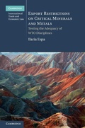 Cover: Export Restrictions on Critical Minerals and Metals - Cambridge University Press
