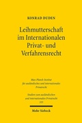 Cover: Leihmutterschaft im Internationalen Privat- und Verfahrensrecht - Mohr Siebeck