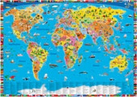 Abbildung von: Illustrierte politische Weltkarte - druckbunt Verlag GmbH
