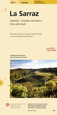 Abbildung von: 251T La Sarraz Wanderkarte - swisstopo