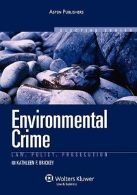 Bild: Environmental Crime - Aspen Publishers Inc.,U.S.